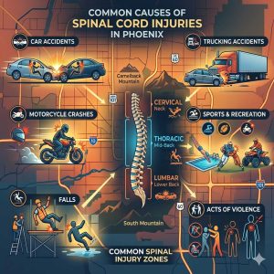 Phoenix spinal cord injury lawyer Jose Leon helping client at Leon Law PLLC