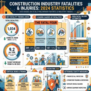 Construction Industry Fatalities and Injuries 2024 Statistics | Construction Accident Lawyers Phoenix