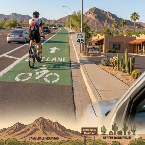Phoenix cyclist riding in bike lane — bicycle accident lawyer Leon Law PLLC